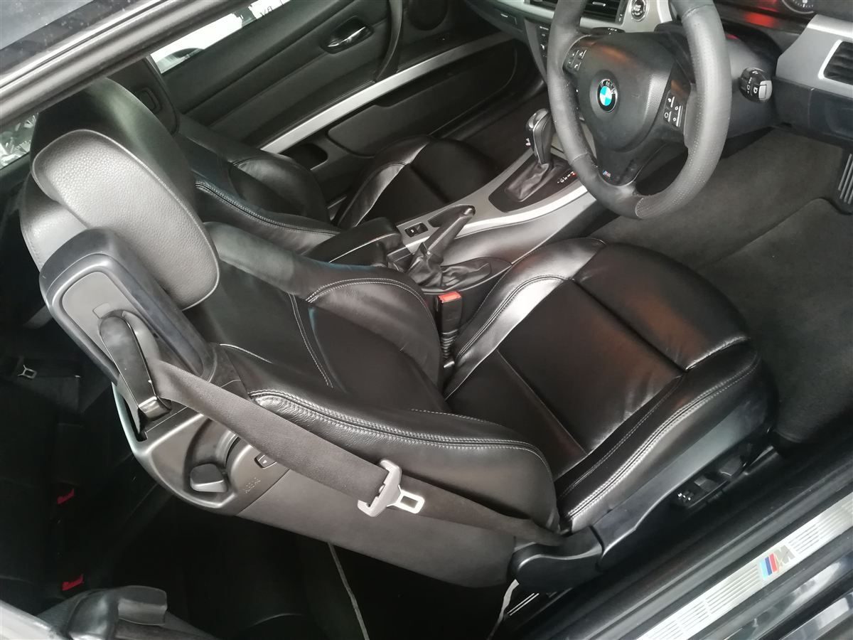 Restored leather vehicle interior